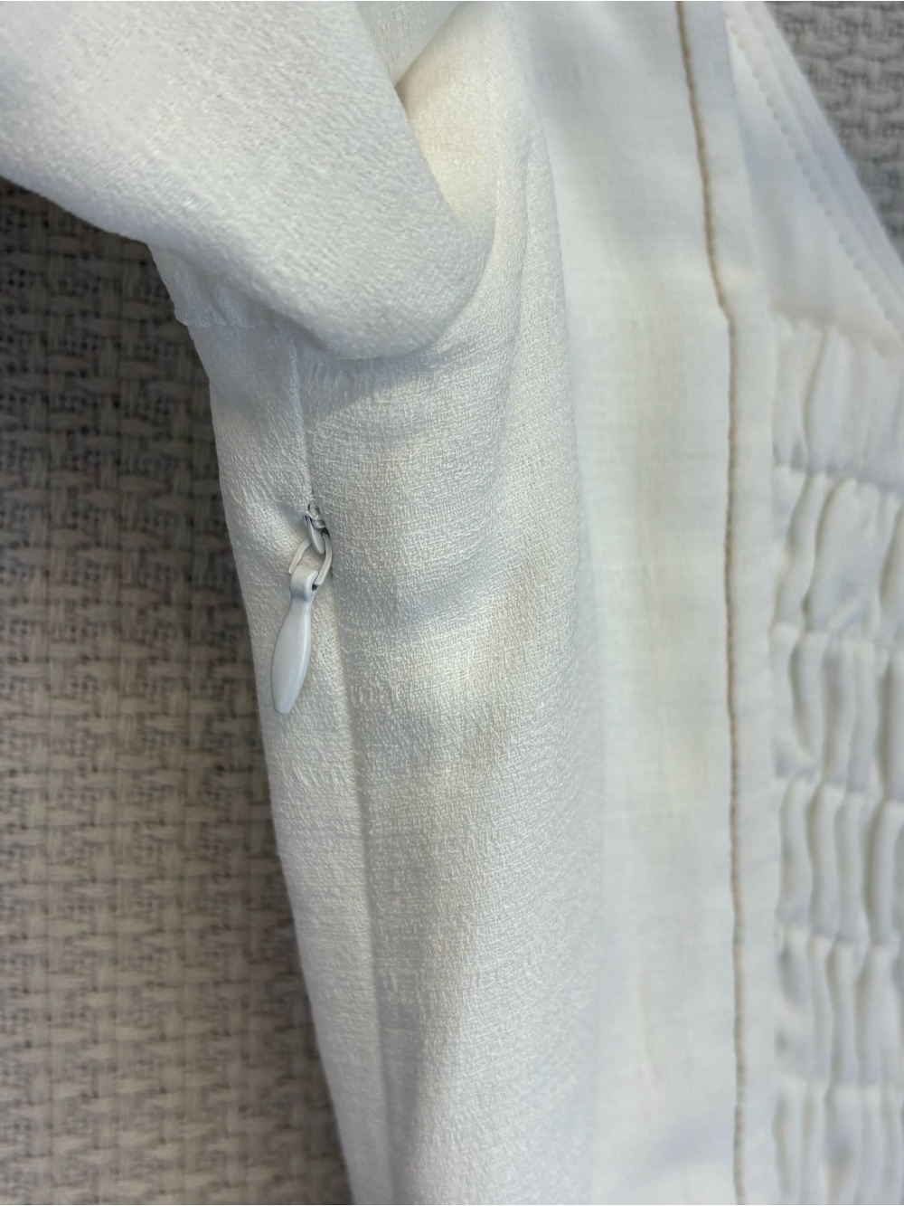 Moon River White Button Front Mini Dress Sz Small Belt Summer Boho Chic Preppy - Picture 12 of 15